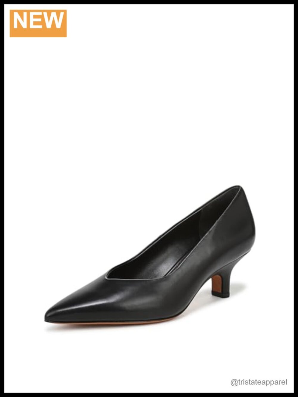 Livia Pointed Toe Pull-On Leather Pump Shoes with Foam Cushioning